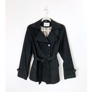 Max Mara Double Breasted Short Trench Coat Sz XXL